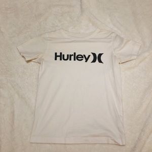 HURLEY white logo t shirt